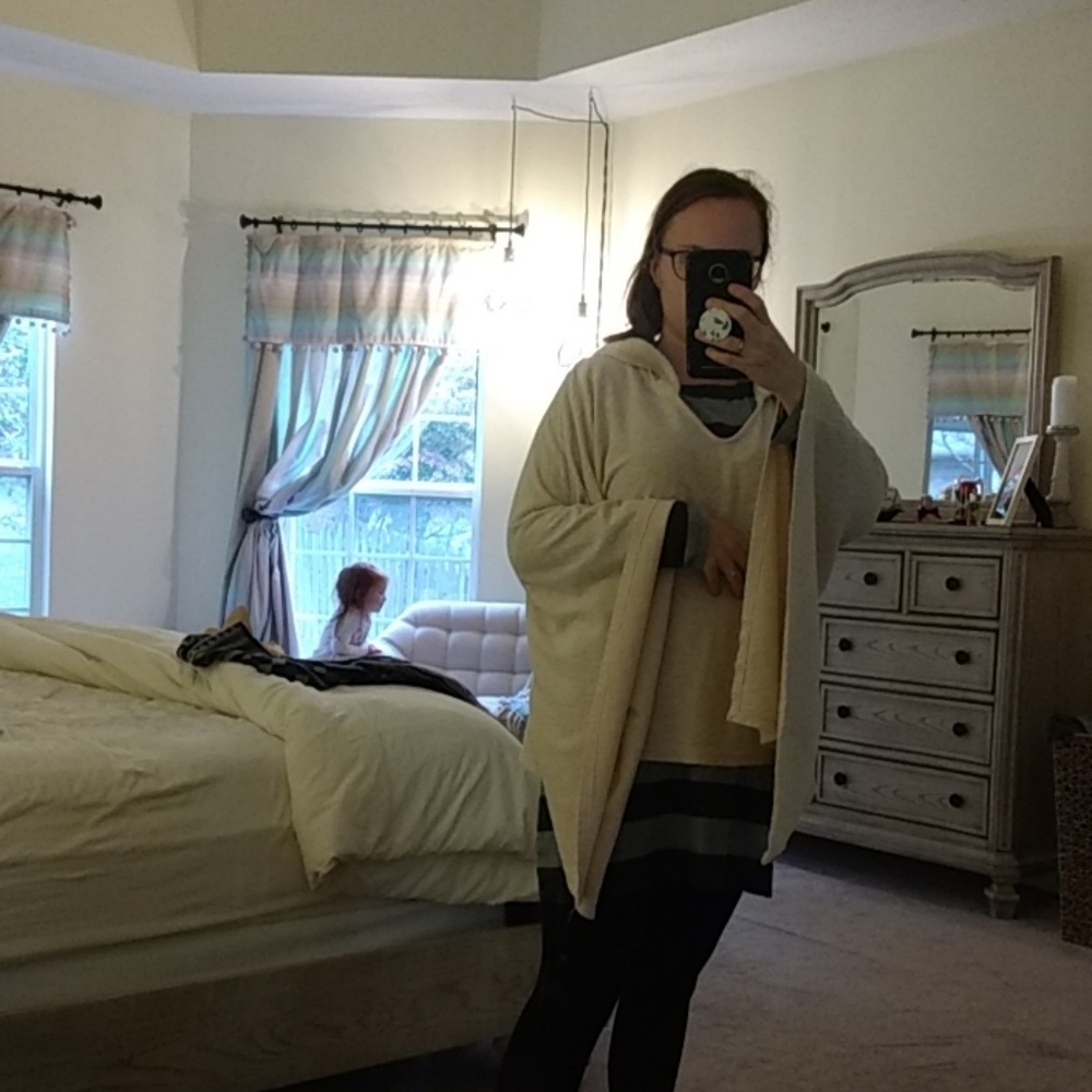 Cream Poncho